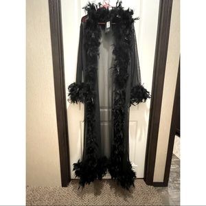 Fashion Nova Feather Robe